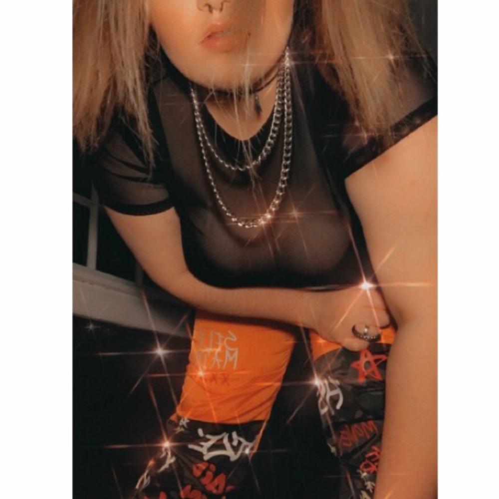 ORANGE & BLACK REBEL MIND WINDBREAKER PANTS